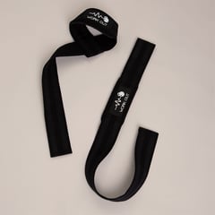 WORK OUT - STRAPS PARA LEVANTAR PESAS - GIMNASIO - NEGRO