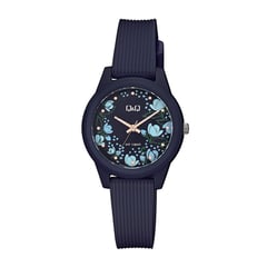 Q&Q - Reloj QQ Mujer Diseño Flores Azul