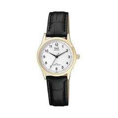 Q&Q - Reloj de Cuero Negro para Mujer Original QQ