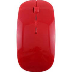 GENERICO - Mouse Inalámbrico Slim 4D Grande Standard - Rojo