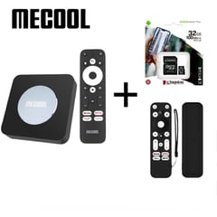 MECOOL - KM2 Plus Android TV 11 + Funda negra + Memoria 32GB Kingston