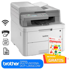 BROTHER - IMPRESORA MULTIFUNCIONAL LASER COLOR DCP L3551CDW