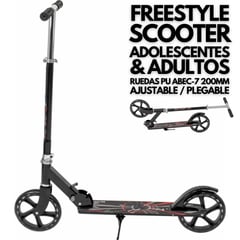 AD - Scooter Clásico Urbano Plegable Adolescentes Adultos - BK