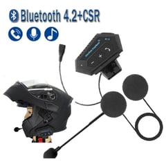 GENERICO - Auriculares Inalámbricos Bluetooth Para Casco Moto.