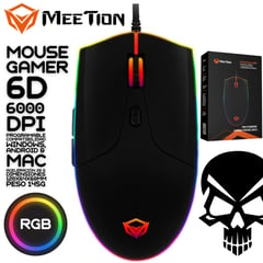 MEETION - Mouse Gamer 6D 6000 DPI Programmable for STUDY WORK & GAMING!