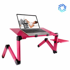 NUOXINTR - Mesa cooler laptop plegable con posa mouse Magenta