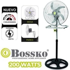 BOSSKO - Ventilador de 5 Aspas 3en1 De 18? 200W BK-8219IV