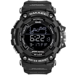 SMAEL - Reloj Deportivo 1802 Negro Digital Resina