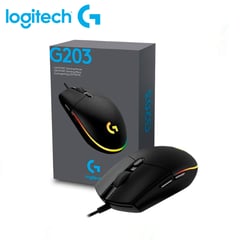 LOGITECH - Mouse g203 lightsync rgb negro black