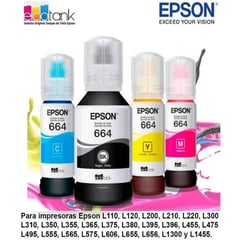 EPSON - KITDE Tintas Originales 664 Para Serie L De