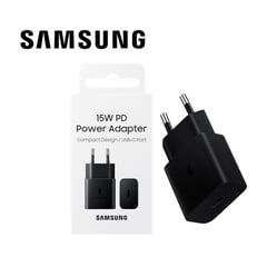 SAMSUNG - ADAPTADOR 15W PARA GALAXY A05 A06 A15 A25 ORIGINAL  NEGRO