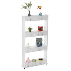 ELMEJORPRECIO - Organizador De Cocina Carrito Multifuncional Lineal Compacto 4 Niveles