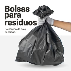 GENERICO - Bolsas negras para basura 240 L, 1.5 micras, 100 uds