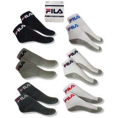 FILA - Medias Tobilleras de Algodón Niños - Pack de 6 pares