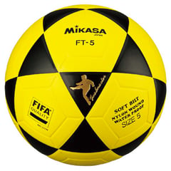 MIKASA - PELOTA PARA FUTBOL DE CUERO SINTETICO FT 5 - .