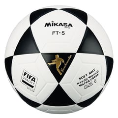 MIKASA - PELOTA PARA FUTBOL DE CUERO SINTETICO FT 5