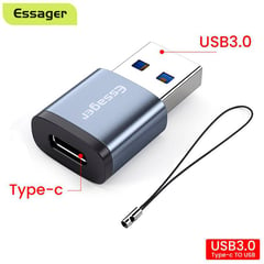 ESSAGER - Adaptador otg usb a 3.0 a usb tipo c