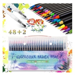 WATER - Plumones acuarelable Brush de 48 colores