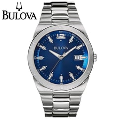 BULOVA - Reloj Bulova 96B220 Hombre de Lujo Fecha Acero Inoxidable Dial Azul