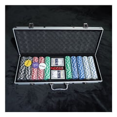 POKER - Set de Profesional Equipo completo Baraja y 500 FICHAS