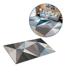 BUYPAL - Alfombra para Sala Piso Cuartos 160x230cm Azul