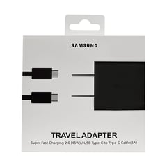 Cargador 45w Super Fast Charging USB-C Galaxy S23 S22 S21Not20