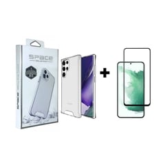 SPACE - Case Anticaida Mica Full Glue Samsung S22 Ultra Transparente