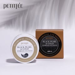 PETITFEE - Parche de ojo hidrogel de perla negra con oro