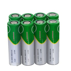 EWTTO - Pack 2 baterias pilas litio recargable li ion 18650
