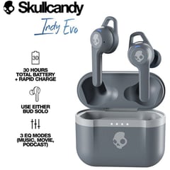 SKULLCANDY - Indy Evo Audifonos Bluetooth 5.0 True Wireless - Chill Grey