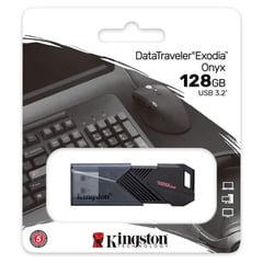 KINGSTON - MEMORIA USB EXODIA ONYX 128GB NEGRO