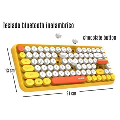 AJAX - Teclado bluetooth ajazz pc android laptop mac linux maquina escribir
