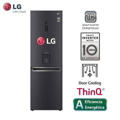 LG - Refrigeradora 336 LT Bottom Freezer Door Cooling GB37WGT Negro Mate