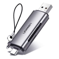 UGREEN - Lector de tarjeta SD y micro SD a USB 3.0 Y USB tipo C -