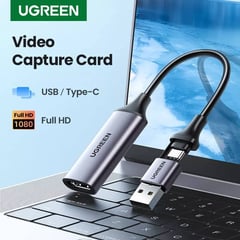 UGREEN - Capturadora De Video Usb y Tipo C 1080 4k 60hz