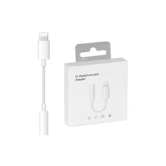 GENERICO - Adaptador audífonos para apple jack iphone lightning a 35mm - blanco