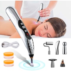 PERUMASSAGE - Lapiz Recargable de Acupuntura 5 en 1 Boligrafo Potente.