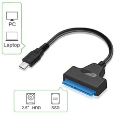 GENERICO - Cable adaptador Lector discos duro sata a usb c thunderbolt 3 4