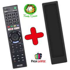 Control Remoto Sony Para Smart Tv Bravia funda Negra