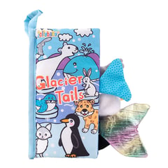 JOLLYBABY - Libro sensorial de tela suave para bebés Colitas de Glaciar