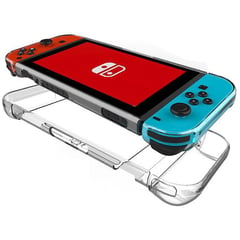 GENERICO - Clear case 360 nintendo switch protector back cover 5pza full