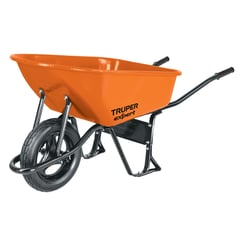 TRUPER - Carretilla Buggy Industrial 100 Litros 6 Ft3 750 Kg Expert