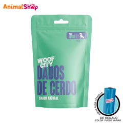 WOOF CITY - Snack Para Mascota Dados De Cerdo 75 Gr