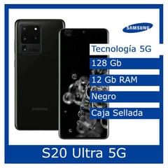 galaxy s20 ultra 5g 128gb rom 12gb ram - Caja Sellada