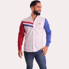 GENERICO - Camisa Manga Larga Hombre de AlgodÃ³n Pima Piero Biani.