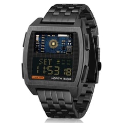 NORTH EDGE - Reloj Digital CYBER TANK Acero Inoxidable