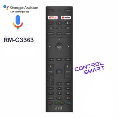 JVC - Control remoto rm-c3363 android tv con voz original