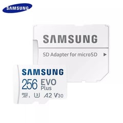 SAMSUNG - Tarjeta de memoria micro sd evo plus 256 gb - Blanco