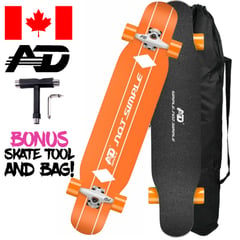 AD - Skate Longboard 42'' Dancing Cruising Downhill - Orange