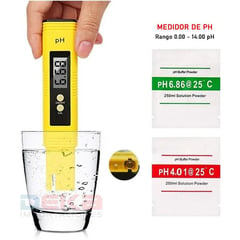 GENERICO - Medidor de ph digital - potenciómetro - phmetro amarillo